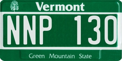 VT license plate NNP130