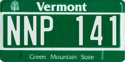VT license plate NNP141
