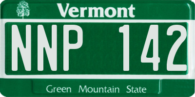 VT license plate NNP142