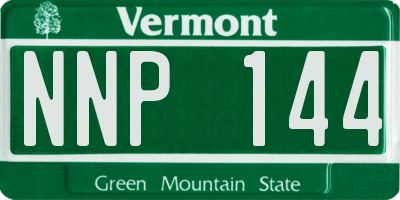 VT license plate NNP144