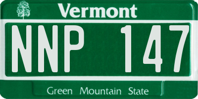 VT license plate NNP147