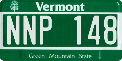VT license plate NNP148