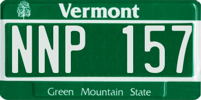 VT license plate NNP157