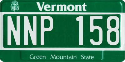 VT license plate NNP158
