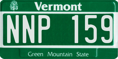 VT license plate NNP159