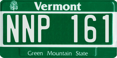 VT license plate NNP161