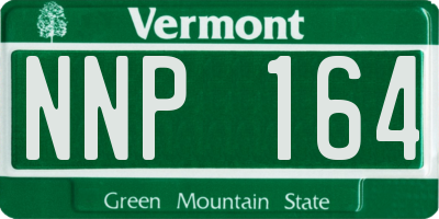 VT license plate NNP164