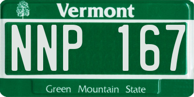 VT license plate NNP167