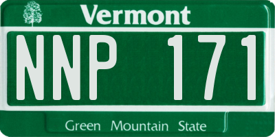 VT license plate NNP171