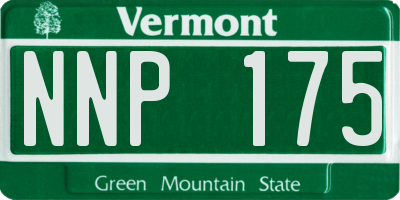 VT license plate NNP175