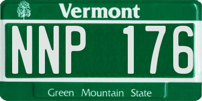 VT license plate NNP176