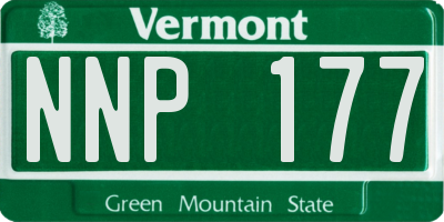 VT license plate NNP177