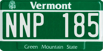 VT license plate NNP185