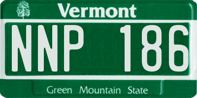 VT license plate NNP186
