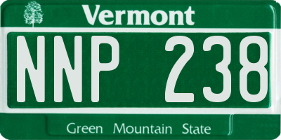 VT license plate NNP238