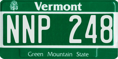 VT license plate NNP248