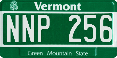 VT license plate NNP256