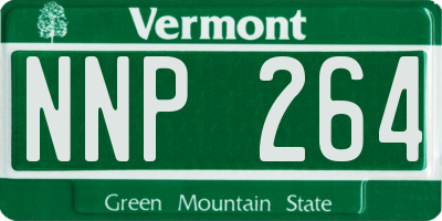 VT license plate NNP264