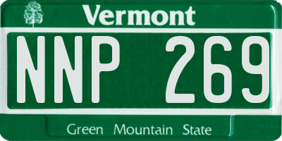 VT license plate NNP269
