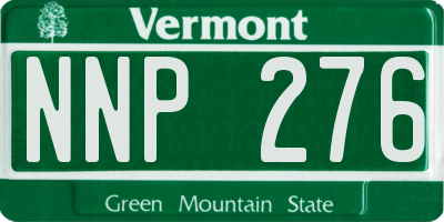 VT license plate NNP276