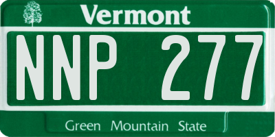 VT license plate NNP277