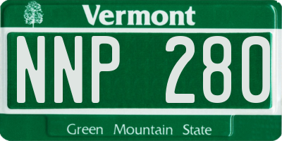 VT license plate NNP280