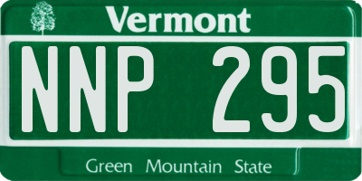 VT license plate NNP295