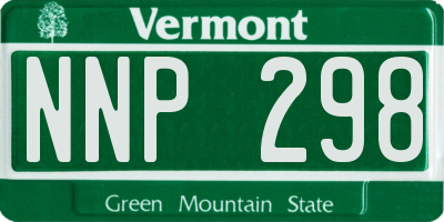 VT license plate NNP298