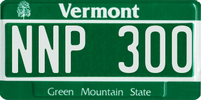 VT license plate NNP300