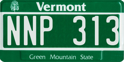 VT license plate NNP313