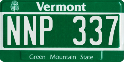 VT license plate NNP337