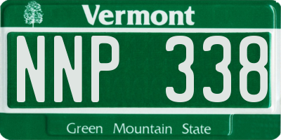 VT license plate NNP338