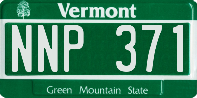 VT license plate NNP371
