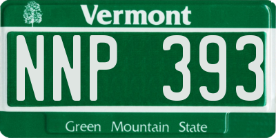 VT license plate NNP393