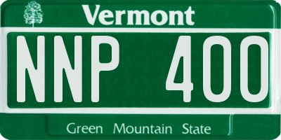 VT license plate NNP400