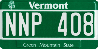 VT license plate NNP408