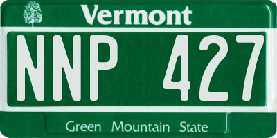 VT license plate NNP427