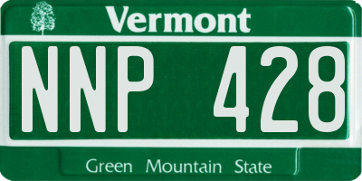 VT license plate NNP428