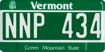 VT license plate NNP434