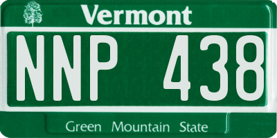 VT license plate NNP438