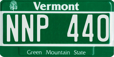 VT license plate NNP440
