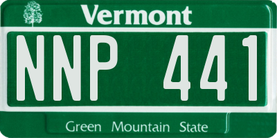 VT license plate NNP441