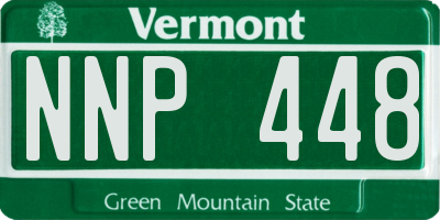 VT license plate NNP448
