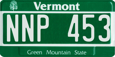 VT license plate NNP453