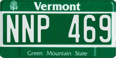 VT license plate NNP469