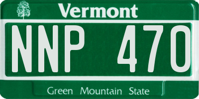 VT license plate NNP470