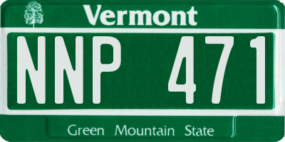 VT license plate NNP471