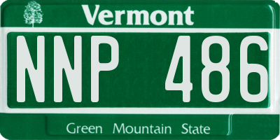 VT license plate NNP486