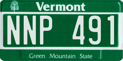 VT license plate NNP491