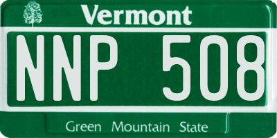 VT license plate NNP508